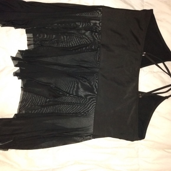 Shein Plus Contrast Mesh Bikini Swim top Women's 4X (20) - Picture 2 of 5